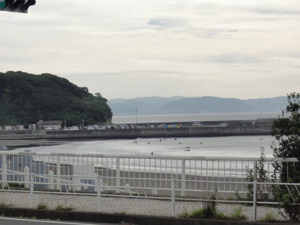 やっと台風の影響が入りました。